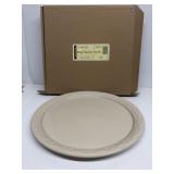 Longaberger pottery woman tradition pizza pan