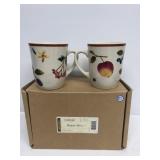 Longaberger pottery berry mugs with original box