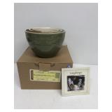 Longaberger pottery Woven traditions nesting