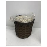 Longaberger medium crock canister with protector