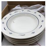 Longaberger 20 piece dinnerware set in original