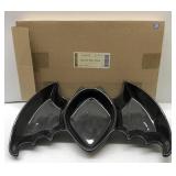 Longaberger black bat dish in original box