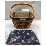 Longaberger 2001 inaugural basket with liner and
