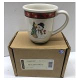 Longaberger pottery holiday mug in original box