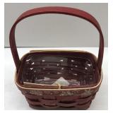 Longaberger 2010 falling snow basket with