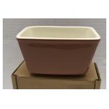 Longaberger pottery dish rectangular spice with