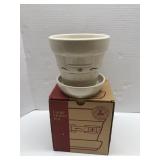 Longaberger pottery large flower pot with