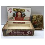 Vintage cigar boxes