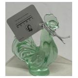 Fenton glass green chicken