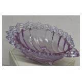 Fenton shell rose bowl with original