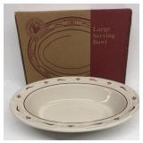 Longaberger pottery large serving bowl with