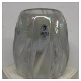 Fenton glass candle holder