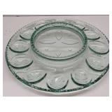 Longanberger Glass Egg Plate In Original Box
