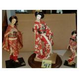 3 Geisha Dolls