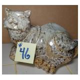 Granite Cat Figurine