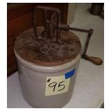 Stone Ware Butter Churn-has a small surface crack