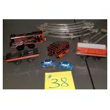 Wind up Train Set Made in Western Germany & 2 Cars Wind up Train Set Made in Western Germany & 2 Cars