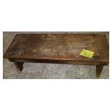 Antique Small Bench 30" X 11" X 9 ½" tall