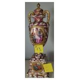 Antique Victorian Vase 26" tall-Carlsbad, Austria- Antique Victorian Vase 26" tall-Carlsbad, Austria-