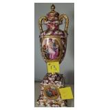 Antique Victorian Vase 26" tall-Carlsbad, Austria-