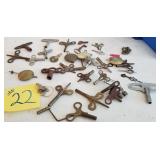 Antique Clock Keys & Parts