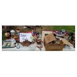 Table Full-Candle Holders, Glassware, Clocks Table Full-Candle Holders, Glassware, Clocks