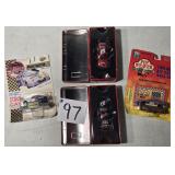 4 Nascar Hot Wheel Type Collector Cars