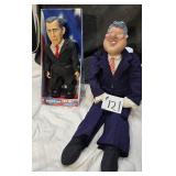 Bill Clinton & George W. Bush Figurines