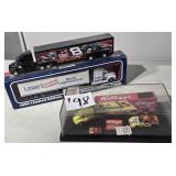 2 Nascar Collectible Tractor Trailers &