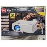 RCA Home Projector with 120' Theater Screen-