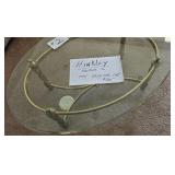 Oval Glass Top Coffee Table by Hinkley
