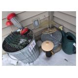 Bird Feeders, Watering Can, Trash Can & more