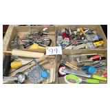 4 Flats of Kitchen Utensils
