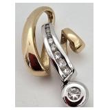 14 kt Gold Pendant with Diamonds, 4 grams