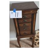 Jewelry Cabinet 13' w X 11' d X 35' t