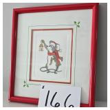 'Christmas Light' Picture Signed by Martha