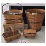 4 Longaberger Baskets