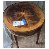 Hekman Inlaid Oval Side Table