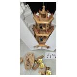 Wooden 3 Tier German Windmill Carousel