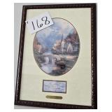 'Mountain Chapel' by Thomas KinKade, 14 ½' X 19 ½'
