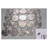 19 1971 Eisenhower Dollars