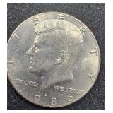 1986 D Kennedy Half Dollar