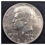 1965 Silver Kennedy Half Dollar