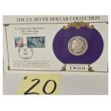 1899 O Morgan Silver Dollar & Stamps