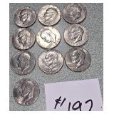 10 1978 Eisenhower Dollars