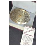 O. C. Tanner 1981 Solid Brass Belt Buckle