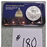 2000 Uncirculated Silver American Eagle/Walking