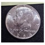 1964 D Silver Kennedy Half Dollar