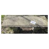 Cement Garden Bench, Bring Help!