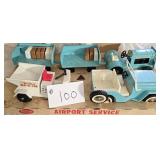 Rare! Tonka #2100 Airport Service Vehicles